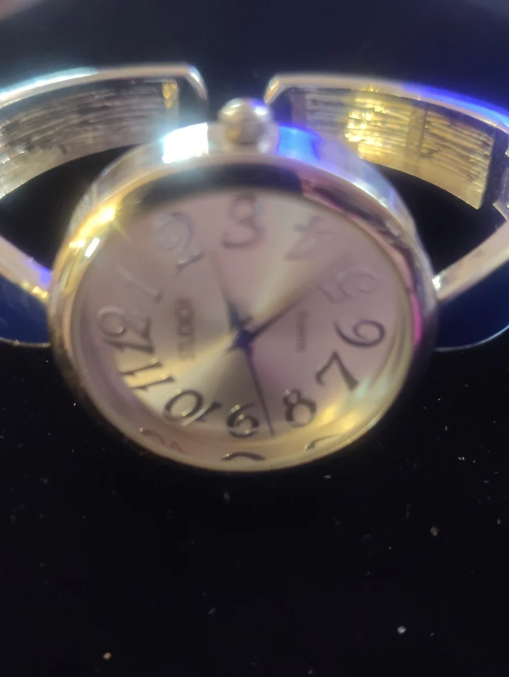 Silver Tone Women's Bracelet Watch Studio Cuff